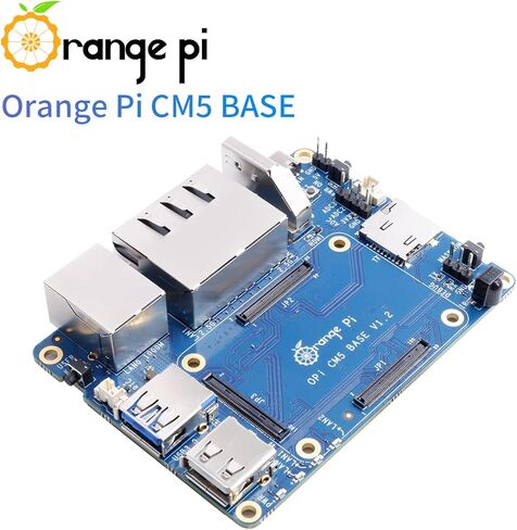 لوحة حامل Orange Pi CM5 مع منافذ LAN 2×2.5G، 1×منفذ Gigabit LAN، 3×موصلات CM5 قياسية، 4×منافذ كاميرا، HDMI وUSB، لوحة قاعدة CM5 متوافقة مع لوحة Orange Pi CM5 الأساسية in Saudi Arabia