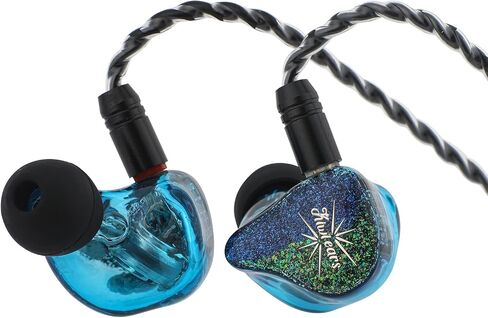 Linsoul Kiwi Ears Forteza in Ear Monitor, 1BA + 2DD HiFi Wired Earbuds, Gaming Earbuds, Hybrid Driver IEM Earphones Headphones, with Detachable IEM Cable for Musician Gamer (Blue) in Saudi Arabia