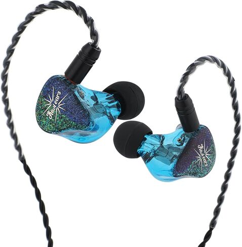 Linsoul Kiwi Ears Forteza in Ear Monitor, 1BA + 2DD HiFi Wired Earbuds, Gaming Earbuds, Hybrid Driver IEM Earphones Headphones, with Detachable IEM Cable for Musician Gamer (Blue) in Saudi Arabia