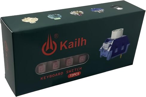 Kailh Master Series Box Switches Red Pudding for Mechanical Gaming Keyboard,5-pin Linear/45gf/Dust&Waterproof Switches(Red Pudding,36Pcs) in Saudi Arabia