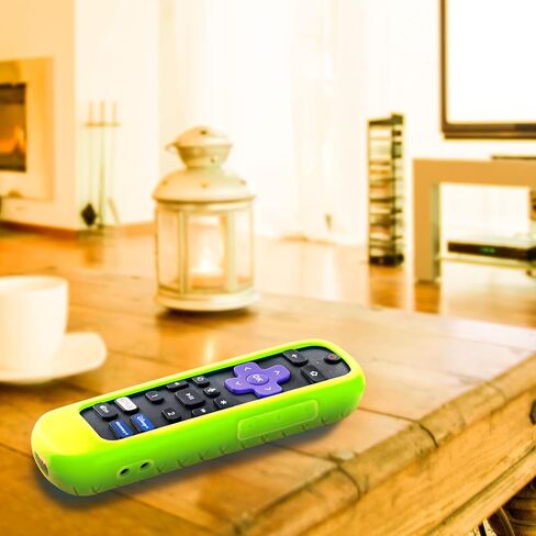 حافظة مكونة من قطعتين لجهاز التحكم عن بعد لسماعة الرأس Roku، غطاء بطارية لجهاز التحكم عن بعد Roku Voice Pro، تحكم قابل لإعادة الشحن مع مقبس سماعة الرأس، غلاف من السيليكون يتوهج في الظلام in Saudi Arabia