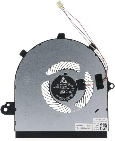مروحة تبريد وحدة المعالجة المركزية لسلسلة Dell Inspiron 7786 / 17 7786 P36E / I7786-7199SLV-PUS / 17 7786 سلسلة 2 في 1 P/N: 0GCN3G GCN3G، موصل 4 أسلاك و4 دبابيس in Saudi Arabia