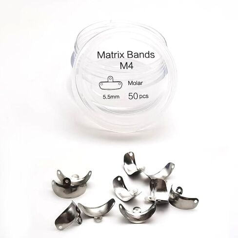 Dental Matrix Ring Set, Dental Sectional Contoured Matrix Bands Nickel Titanium Clamping Clip Ring Dental Separation Ring Dentist Tools (C2) in Saudi Arabia