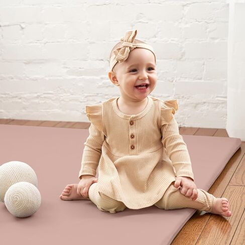 Stylish Padded Baby Play Mat for Your Boy or Girl - Extra Thick & Super Soft Vegan Leather Floor Mat Creates A Safe Play Area for Little Ones - A Beautiful Playmat That Fits Nicely Into Any Playroom in Saudi Arabia