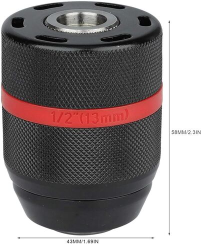 ظرف مثقاب بدون مفتاح، ظرف مثقاب يدوي، 1/2-20UNF Mount 0.04-0.51in ظرف مثقاب ذاتي الشد لأغراض متعددة in Kuwait