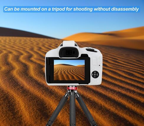 حافظة Pocoukate لكاميرا Canon EOS R50، غطاء حماية من السيليكون الناعم مع ملحقات واقي شاشة EOS R50 لكاميرا Canon EOS R50 بدون مرآة - أبيض in Saudi Arabia