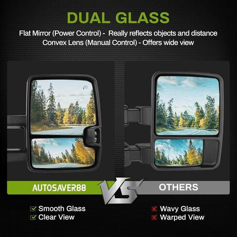 AUTOSAVER88 Left Driver Side Mirror Compatible with 1999-2006 Chevy Silverado GMC Sierra 1500 2500(07 Classic Only), 2000-2006 Suburban Avalanche Yukon XL Denali Door Mirror Manual Adjustable Folding in Saudi Arabia