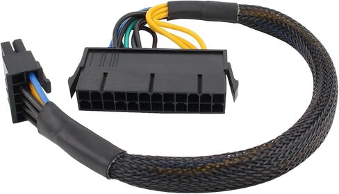 11.8 بوصة (30 سم) 24 دبوس إلى 10 دبوس ATX PSU محول التيار الكهربائي الرئيسي كابل مضفر الأكمام in Saudi Arabia