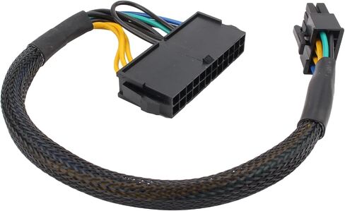 11.8 بوصة (30 سم) 24 دبوس إلى 10 دبوس ATX PSU محول التيار الكهربائي الرئيسي كابل مضفر الأكمام in Saudi Arabia