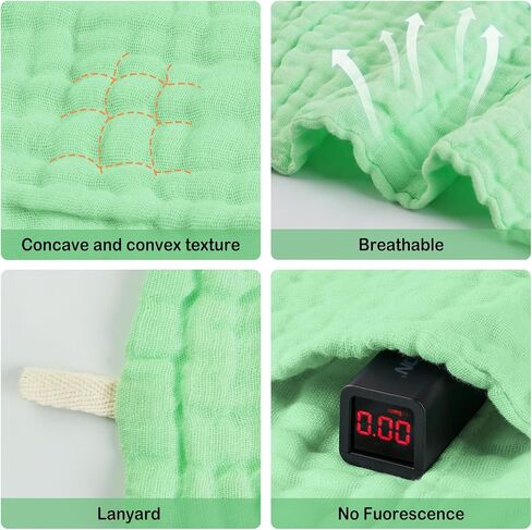 فيفيلاند بيبي موسلين مناشف 12 قطعة لبشرة الطفل الحساسة، منشفة حمام قطنية مكونة من 6 طبقات، مناديل ناعمة لوجه الأطفال حديثي الولادة، هدية رائعة للاستحمام، 12 × 12 بوصة in Kuwait