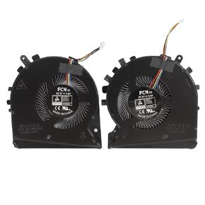 استبدال مروحة تبريد وحدة المعالجة المركزية + وحدة معالجة الرسومات لـ HP Pavilion 15-DK 15-DKXXX 15-DK0010NR DK0018CA 15-DK0068VM 15-DK0055WM TPN-C141 L57170-001 L56900-001 ND85C16-18L02 ND85C16-18L03 DC5 مروحة فولت 0.5 أمبير