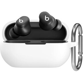 AhaStyle Silicone Case for Beats Solo Buds (2024) [Added Metal Carabiner] Shockproof Full Protective Skin Case Cover Compatible with Beats Solo Buds 2024 Wireless Earbuds (Lavender)