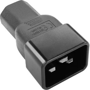 GINTOOYUN IEC320 C13 to C20 Power Adapter AC Converter 15A to 10A Female C13 to Male C20 Power Socket Adapter for Cord Connector