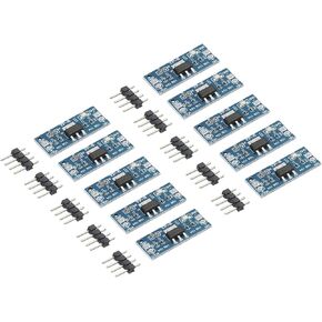 MECCANIXITY DC-DC Buck Converter Voltage Regulator AMS1117 3-12V to 1.5V 0.8A Blue for Power Transformers with Frequency Pin Pack of 10