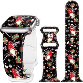Christmas Halloween Watch Band Compatible with Apple Watch Band Holiday 38mm 40mm 41mm 42mm 44mm 45mm 49mm iphone iWatch Ultra SE 9 8 7 6 5 4 3 2 1,Replacement Band for Women Men