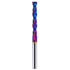 1/4 Upcut Spiral Router Bit 1/4 Inch Shank 2 inch Cutting Length with Extra Long Life Coating CNC Router Bits End Mill for Wood Cutting, Slot Mortise, Engraving