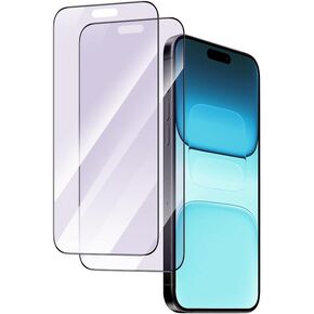 PERFECTSIGHT 2 Pack Anti Blue Light Screen Protector for iPhone 16 Pro Max 2024 6.9 inch, 6X Stronger HD Clear Blue Light Blocking Tempered Glass - Eye Protection Anti Eye Fatigue Eye Dry