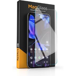 magglass Matte Screen Protector for Google Pixel 9 Pro XL (6.8") Anti-Glare Tempered Glass with Alignment Applicator (Fingerprint Unlock Compatible)