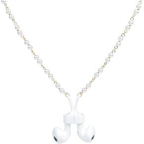 Anti-Lost Neck Strap Holder Magnetic Gold Pearl Chain Necklace Gifts Compatible With Airpods pro,1,2 3