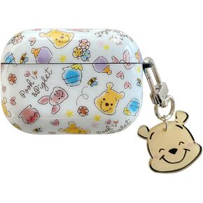 Soft TPU Case with Keychain Charm for Apple AirPods 3 AirPods3 3rd Gen 2021 Stitch Heart Love Blue Color Anime Cartoon Cute Lovely Adorable Classic Kids Girls