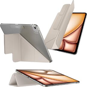 MAGEASY Case for iPad Pro 11" - Folio Case with Multi-fold, Multi-Angle Stand, Apple Pencil Holder, Stain-Resistant, Compatible with iPad Pro 11'' (2024, M4) - Facet | Exquisite Blue