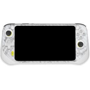 MightySkins Carbon Fiber Skin Compatible with Logitech G Cloud Gaming Handheld - Frost Marble | Protective, Durable Textured Carbon Fiber Finish | Easy to Apply | Made in The USA