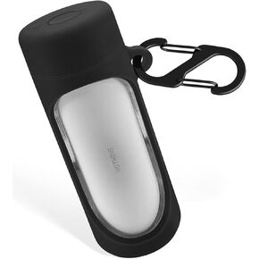 Geiomoo Silicone Case Compatible with Nothing Ear Stick, Protective Cover with Carabiner (Black)