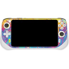 MightySkins Glossy Glitter Skin Compatible with Logitech G Cloud Gaming Handheld - Paint Currents | Protective, Durable High-Gloss Glitter Finish | Easy to Apply | Made in The USA