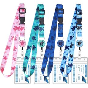 4 قطع من حبل الرحلات البحرية لبطاقات الشحن، حبال الرحلات البحرية القابلة للسحب مع حامل بكرة شارة الهوية المقاومة للماء وملحقات أساسيات الرحلات البحرية in Kuwait