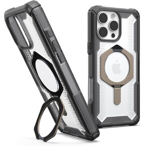 URBAN ARMOR GEAR UAG Designed for iPhone 16 Pro Max Case 6.9" Plasma XTE - Compatible with MagSafe Charging & Kickstand Rugged Shockproof Anti-Slip Military Grade Protective Cover, Black/Orange