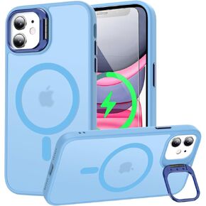Goodon for iPhone 16 Case with Sliding Camera Cover + Screen Protector - Magnetic Rotated Ring Kickstand - Military-Grade Shockproof Protective Phone Cover for Men Women Girls - Black