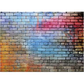 7X5FT Colorful Brick Wall Backdrop Photography Studio Props Photo Background DH-59