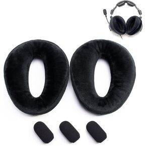 Smooth Velvet Refresher Kit Ear Pads Seals Headband Cushion Compatible with Zulu Series PFX Tango Sierra Aviation Headset,3 Wind Screens Thicker Memory Sponge (Refresher Kit)