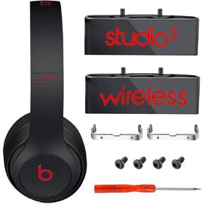 Studio 3 Hinge Replacement Parts Metal Folding Original Hinges Headband Connector Clip Pin Cover Accessories Repair Kit Compatible with Beats Studio3 Wireless Over-Ear Headphones (Gold)