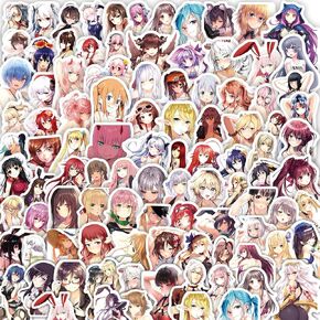 100Pcs Sexy Kawaii Anime Girl Stickers for Water Bottles Vinyl Waterproof Cute Anime Girl Stickers for Adults Cute Cartoon Girl Decals Hot Girl Stickers for Laptop Hydroflask Journaling