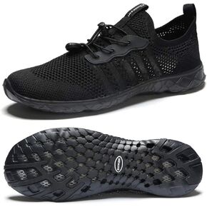 SUOKENI Women's Quick Drying Slip On Water Shoes for Beach or Water Sports Blackwhite,Size:US 7/EU 38 in Kuwait