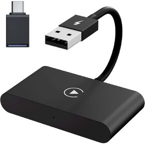 Wireless CarPlay Adapter，2024 Upgraded Wired CarPlay Convert Cars Wireless CarPlay Adapter, CarPlay Wireless Adapter, Plug & Play Instant 5GHz WiFi Connect to iPhone iOS 10+, Fit for Cars from 2016