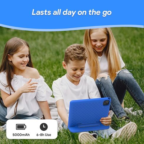 تابلت ApoloSign للأطفال، تابلت 10.1 بوصة للأطفال بنظام Android 13، مساحة تخزين قابلة للتوسيع، بطارية طويلة، واي فاي، بلوتوث، حافظة مقاومة للسقوط، شاشة HD IPS، هدية للأطفال الصغار، أزرق in Kuwait