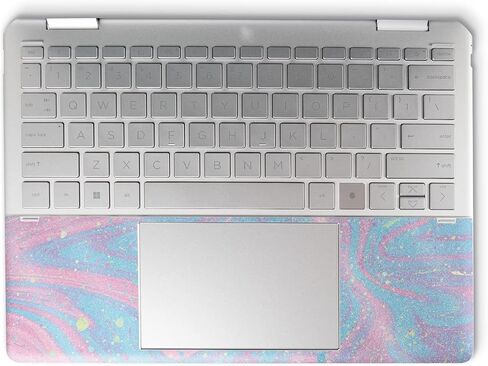 MightySkins Glossy Glitter Skin Compatible with HP Spectre x360 14" (2022) Full Wrap Kit - Cotton Candy Swirl | Protective, Durable High-Gloss Glitter Finish | Easy to Apply | Made in The USA in Saudi Arabia
