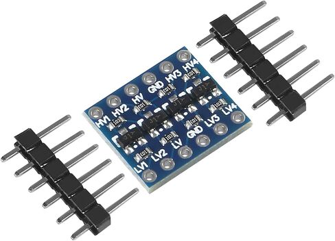 10 قطعة 4 قنوات IIC I2C محول المستوى المنطقي ثنائي الاتجاه 3.3 فولت إلى 5 فولت وحدة محول مع كابل 10 Pin M/F F/F in Saudi Arabia