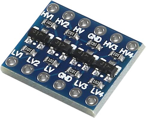 10 قطعة 4 قنوات IIC I2C محول المستوى المنطقي ثنائي الاتجاه 3.3 فولت إلى 5 فولت وحدة محول مع كابل 10 Pin M/F F/F in Saudi Arabia