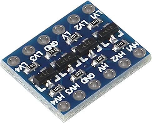 10 قطعة 4 قنوات IIC I2C محول المستوى المنطقي ثنائي الاتجاه 3.3 فولت إلى 5 فولت وحدة محول مع كابل 10 Pin M/F F/F in Saudi Arabia