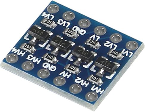 10 قطعة 4 قنوات IIC I2C محول المستوى المنطقي ثنائي الاتجاه 3.3 فولت إلى 5 فولت وحدة محول مع كابل 10 Pin M/F F/F in Saudi Arabia