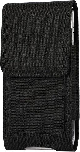 حافظة هاتف خلوي كبيرة جدًا من النايلون بمشبك حزام لهاتف Samsung Galaxy Note 20 Ultra S21 Ultra S20 Ultra A72، LG Velvet V60 ThinQ Stylo 6 K51، Moto G Power Stylus Play 2021، G9 Plus، One 5G in Kuwait