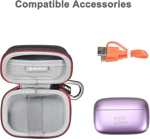 RLSOCO Hard Case for JBL Live 300 True Wireless Headphone & Works with Ultimate Ears FITS True Wireless Earbuds (Black) in Saudi Arabia