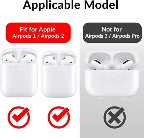 AirPods Case Rhinestones Cover PU Leather Cases Mini Bag Comatible with AirPods 1/2 Ribbon Design AirPods Bags Keychains Protective Cover Bags for Airpods 1/2 (White) in Saudi Arabia