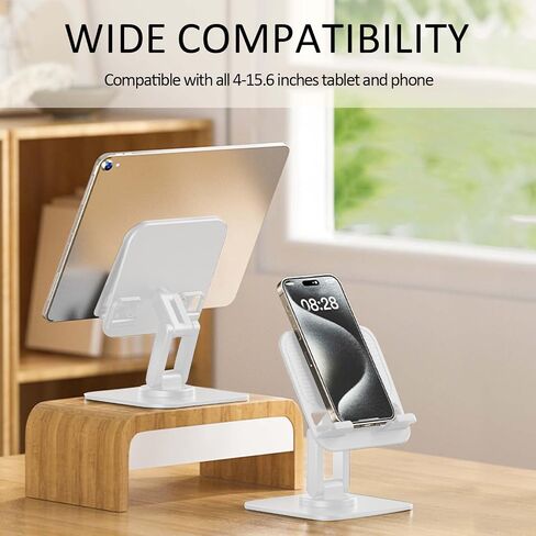 Tablet Stand for iPad,Adjustable Tablet Stand for Desk,Portable Monitor Stand Compatible with 4" - 15.6" Tablet iPad Such as iPad Pro 11, 10.2, 13, Air/Mini(Black) in Saudi Arabia