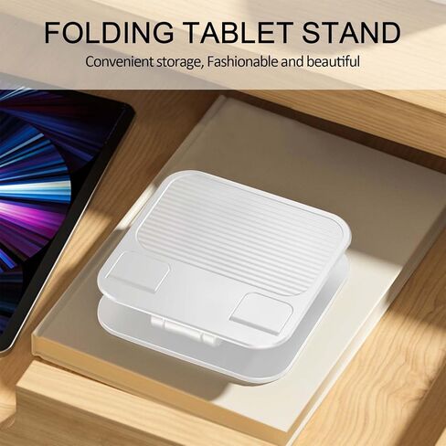 Tablet Stand for iPad,Adjustable Tablet Stand for Desk,Portable Monitor Stand Compatible with 4" - 15.6" Tablet iPad Such as iPad Pro 11, 10.2, 13, Air/Mini(Black) in Saudi Arabia