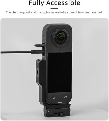 حامل عمل أفقي/رأسي لـ Insta360 X4، حامل سريع الفك من سبائك الألومنيوم المغناطيسي، حامل سهل التركيب بشقين وحامل محول خيط 1/4 لملحقات كاميرا Insta360 X4 in Kuwait