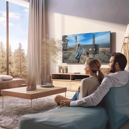 حامل تلفزيون على الحائط قابل للإمالة يناسب معظم أجهزة التلفاز مقاس 14-43 بوصة LED LCD OLED، حامل تلفزيون على الحائط منخفض المستوى، يصل إلى VESA 200x200 مم، سعة تحميل 25 كجم، مع مستوى، أربطة مضغوطة، حامل تلفزيون منحني مسطح عالمي in Saudi Arabia